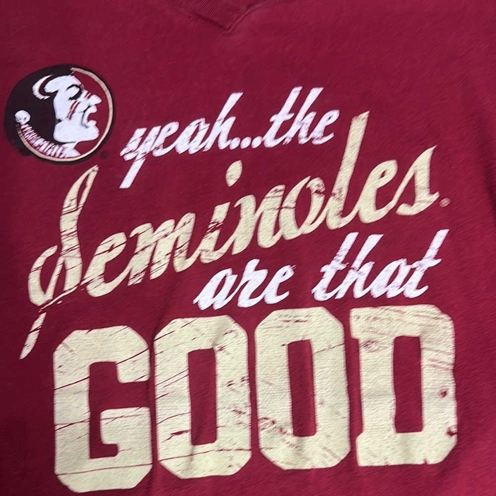 SOFFE Women's FSU Graphic V-Neck Tee, Size XL